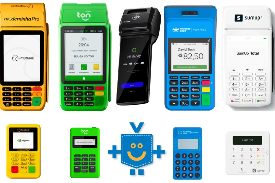 Qual maquininha de cartão tem a menor taxa no parcelado?